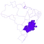Mapa do Brasil com as distribuidoras de energia atendidas pela Flora